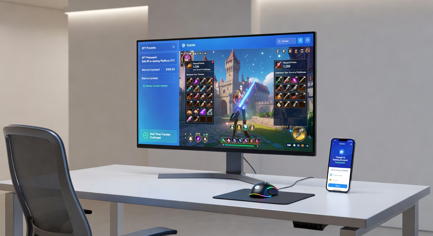 Übersicht über Belohnungsstufen und Überweisungsfluss in einer mobilen Gaming-App